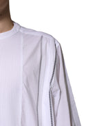 White Cotton Button Down Long Sleeves Shirt