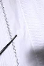 White Cotton Button Down Long Sleeves Shirt