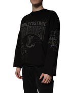 Black DG Heaven Crew Neck Pullover Sweater