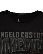 Black DG Heaven Crew Neck Pullover Sweater