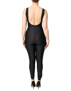Black Sleeveless Bodycon Women Jumpsuit Dress