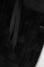 Black All-Over DG Logo Print Jogger Pants