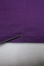 Violet Cotton Crewneck Short Sleeves T-shirt