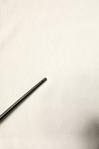 Cream Long Sleeves Turtleneck Slim Sweater