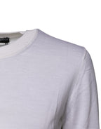 Cream Cashmere Knit Cropped Cardigan Sweater