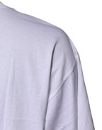 White Printed Round Neck Top Cotton T-shirt