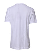 White Short Sleeves Round Neck Top T-shirt