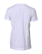 White Short Sleeves Round Neck Top T-shirt