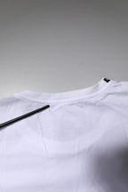 White Short Sleeves Round Neck Top T-shirt