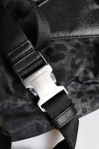 Black Gray Leopard DG Logo Belt Waist Fanny Pack Bag