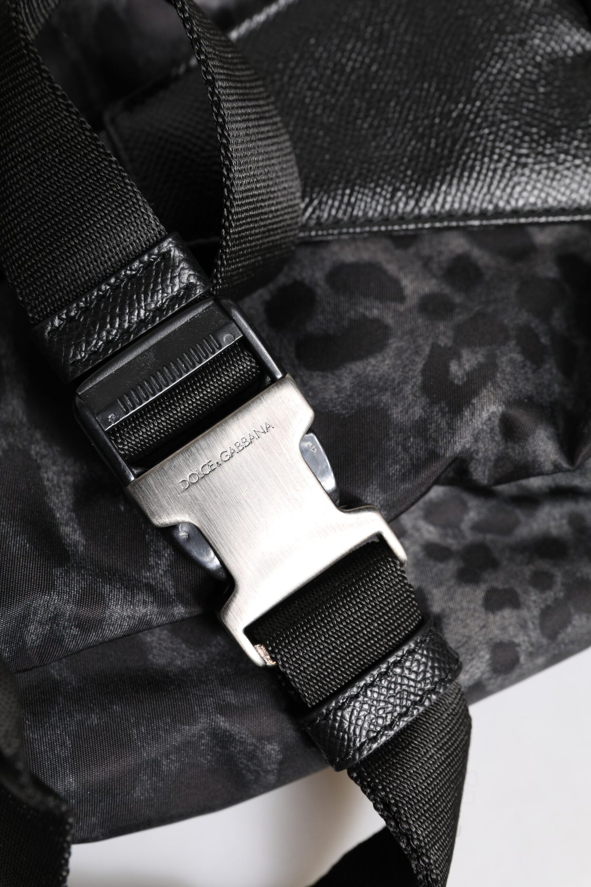 Black Gray Leopard DG Logo Belt Waist Fanny Pack Bag