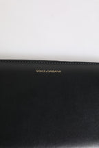 Black Blue Exotic Leather Embossed Continental Wallet