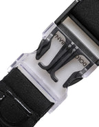 Black Stretch Polyester Rubberised DG Logo Keychain