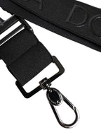 Black Stretch Polyester Rubberised DG Logo Keychain