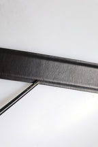 Black Leather Metal Buckle Classic Belt