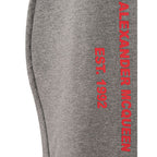 Gray Cotton Athletic Pants