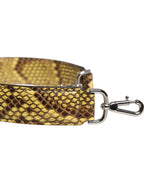 Yellow Exotic Leather Bag Shoulder Strap