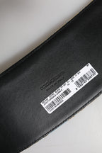 Multicolor Floral Jacquard Wide Waist Belt