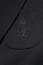 Black Wool Slim Fit Coat Blazer Jacket Suit
