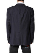 Black Wool Single Breasted Coat Blazer Suit