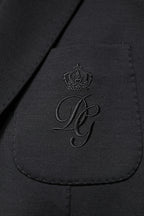 Black Single Breasted Men Coat Blazer Suit