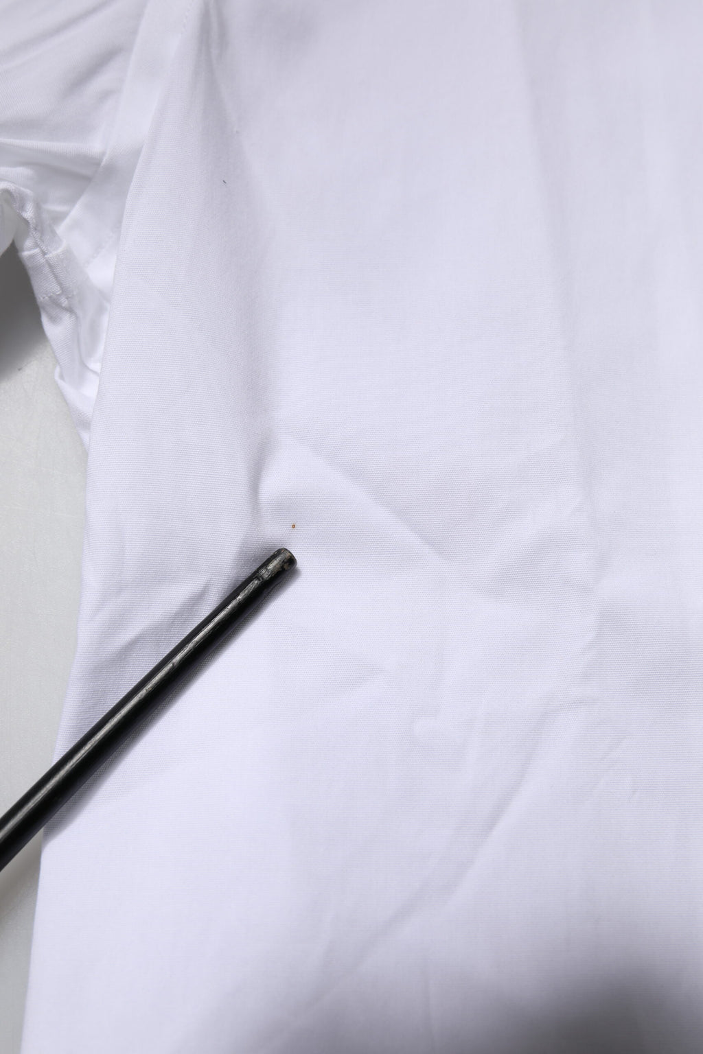 White Cotton Stretch GOLD Dress Formal Shirt