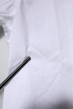 White Cotton Stretch GOLD Dress Formal Shirt
