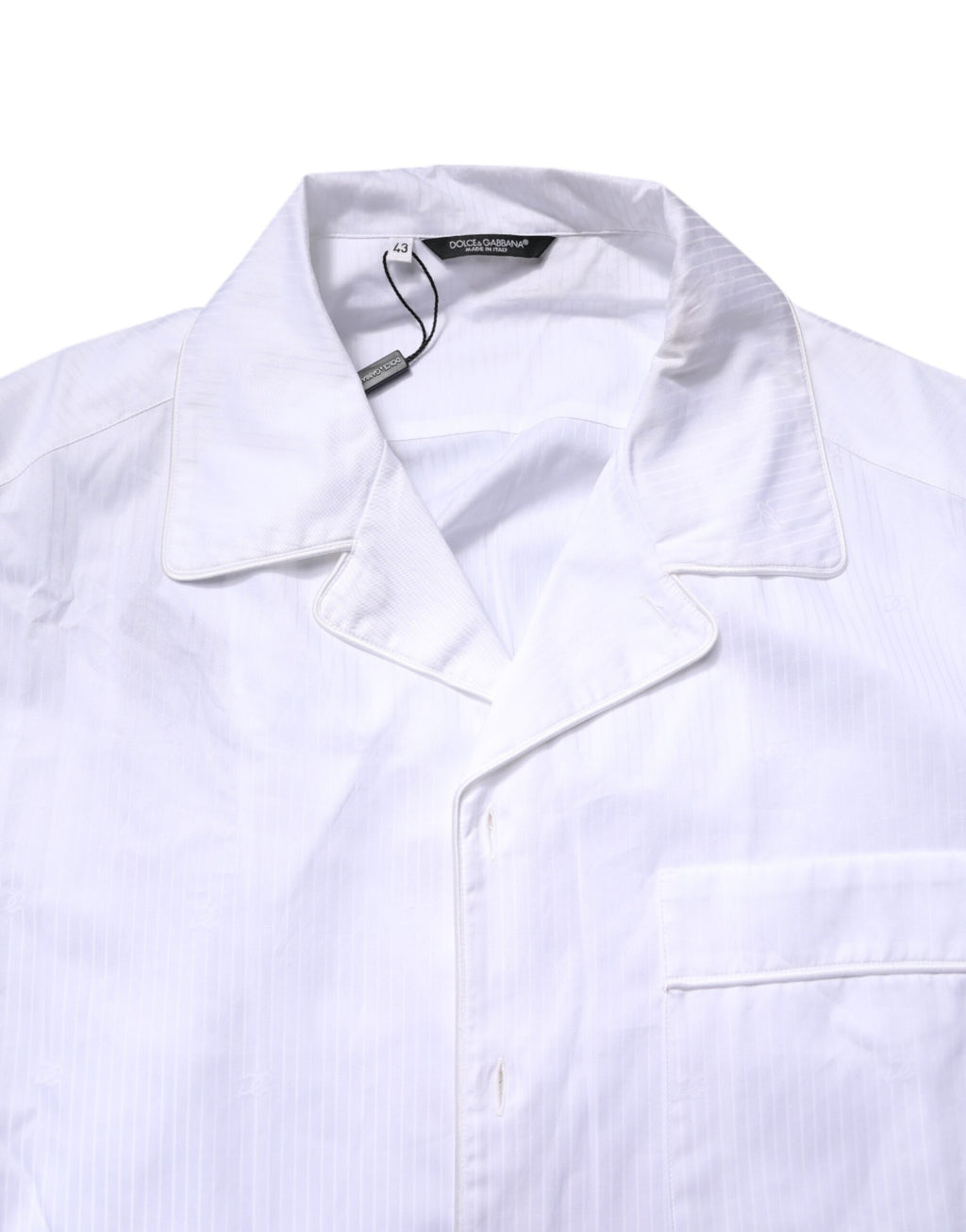 White Cotton Shirt Pants Pajama Set Sleepwear