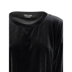 Black Synthetic Sweatshirt