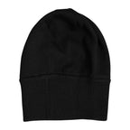 Black #DGLOVESLONDON Knitted Beanie Hat