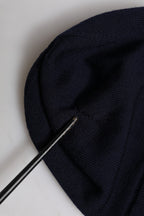 Black Wool #DGLovesLondon Winter Beanie Hat