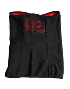 Black Nylon Knitted Neck Warmer Balaclava Scarf