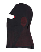 Black Cotton Knitted Ski Mask Balaclava Hat