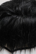 Black Faux Fur Bucket Hat