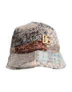 Multicolor Patchwork Embellished Bucket Hat