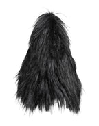 Black Acrylic Fur Womens Bucket Hat