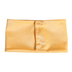 Yellow Nylon Stretch Women Neck Warmer Scarf