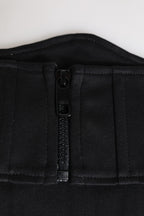 Black Cotton Waist Tuxedo Belt Cummerbund
