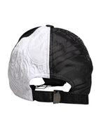 White Black Polka Dot Feathers Baseball Cap
