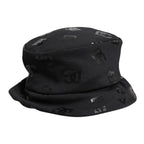 Black DG Monogram Polyester Jacquard Bucket Hat