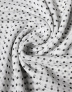 White Polka Dots Polyester Wrap Shawl Scarf