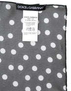 Black Polka Dots Polyester Wrap Shawl Scarf