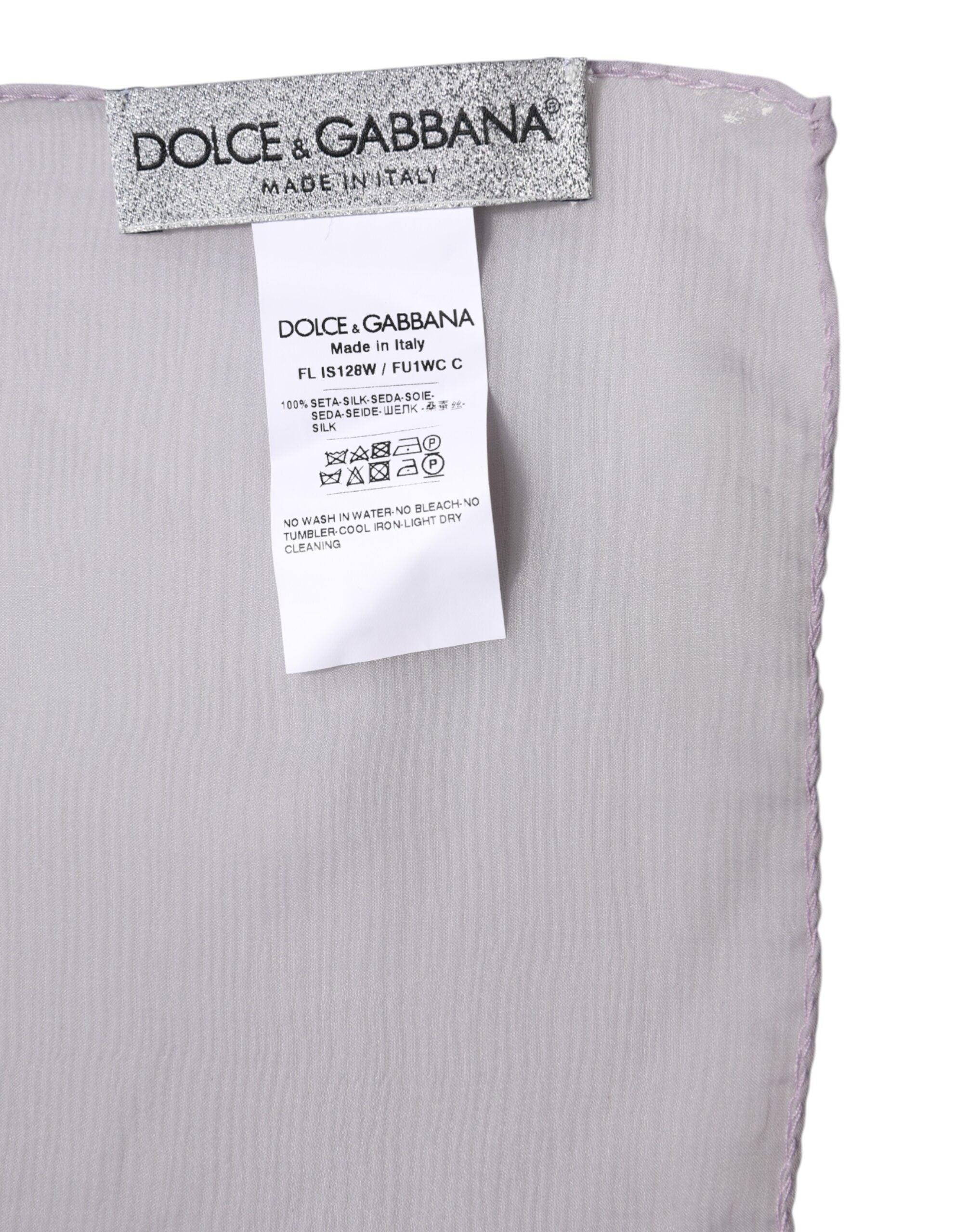 Purple Silk Rectangle Wrap Shawl Scarf