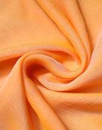Orange Silk Rectangle Wrap Shawl Scarf