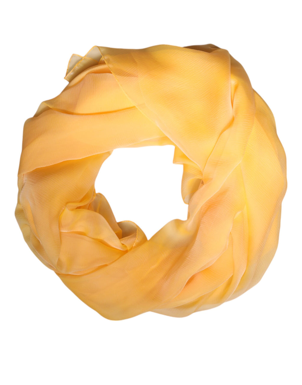 Yellow Silk Rectangle Wrap Shawl Scarf