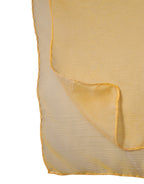Yellow Silk Rectangle Wrap Shawl Scarf