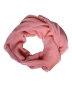 Pink Silk Rectangle Women Wrap Shawl Scarf