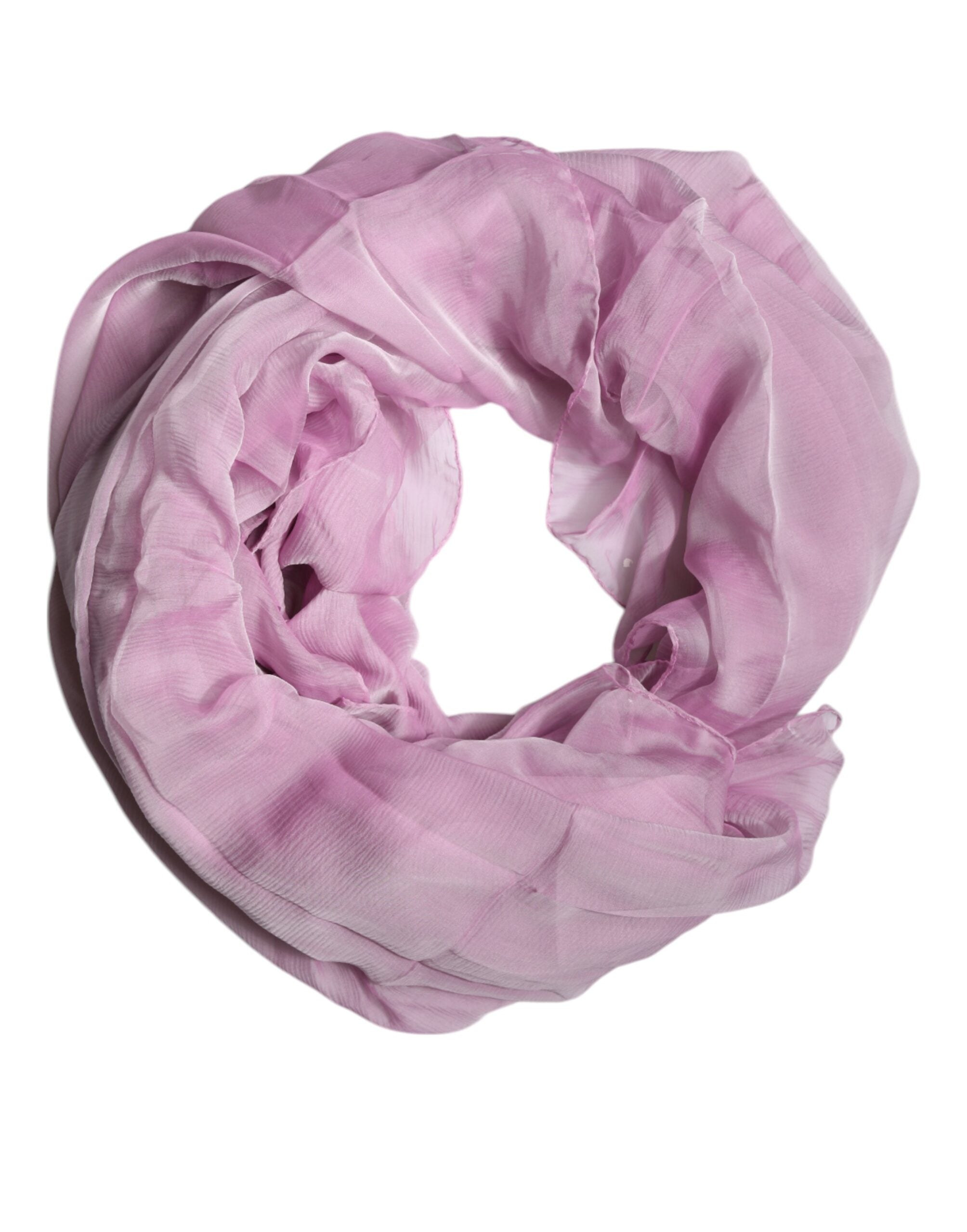 Pink Silk Rectangle Women Wrap Shawl Scarf