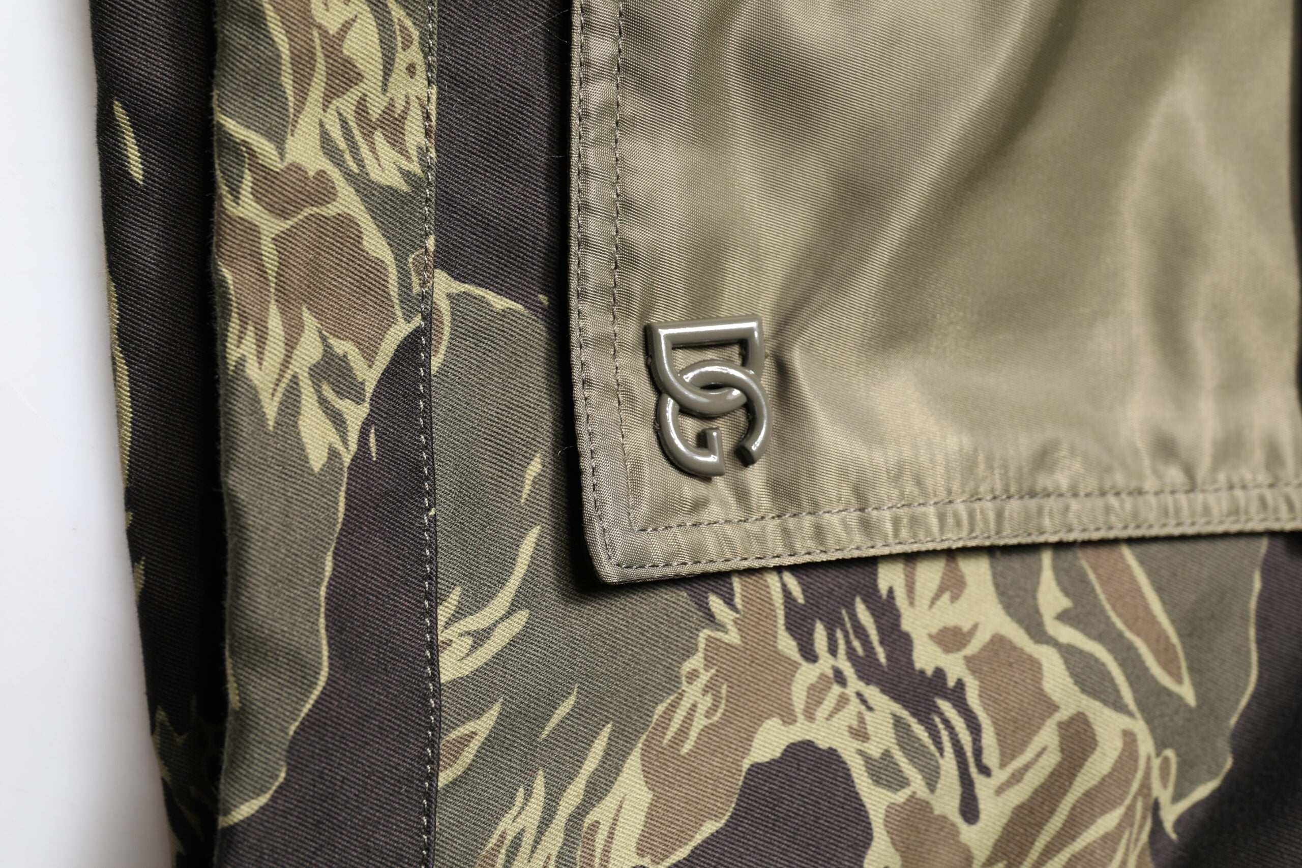 Multicolor Camouflage Cotton Bomber Jacket