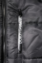 Black Hooded Parka Winter Men Coat Jacket